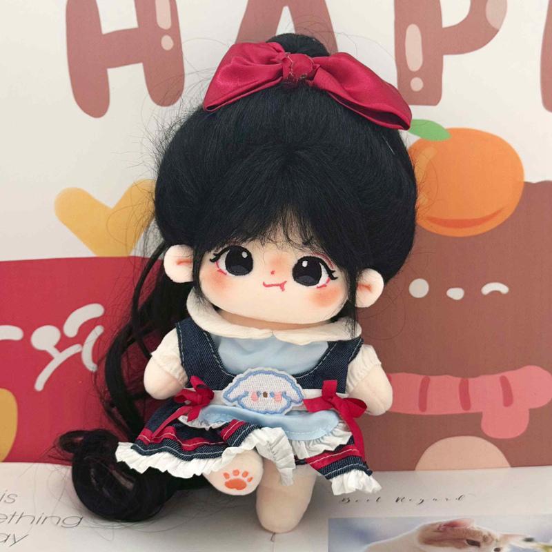 20cm Kawaii Plush Cotton Doll Idol Stuffed Super Star Figure Dolls No Attribute Crying Cotton Doll Can Change Clothes Kids Gift