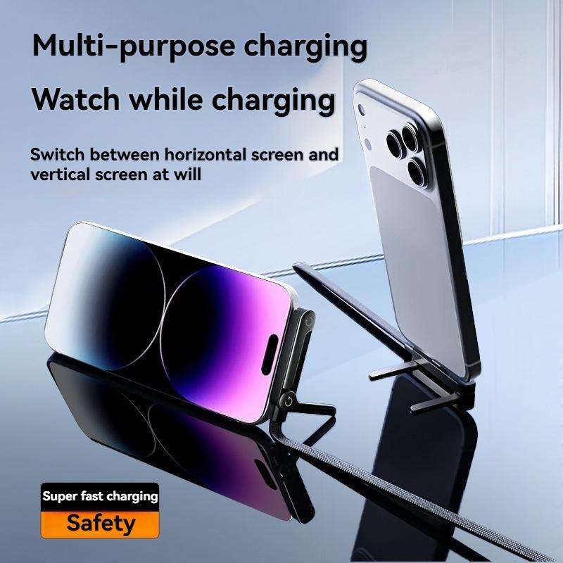 Invisible Stand Charging Cable with Stand, 240w Super Fast Charge Type-C Charger, Ideal for Gaming Office Car Travel