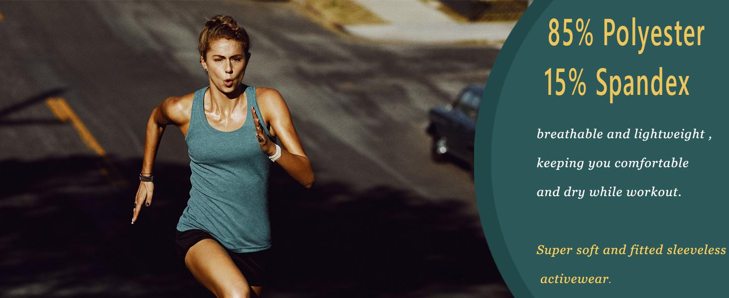 5 Pack Workout Tank Tops for Women, Athletic Racerback Sports Tank Tops, Compression Sleeveless Dry Fit Shirts