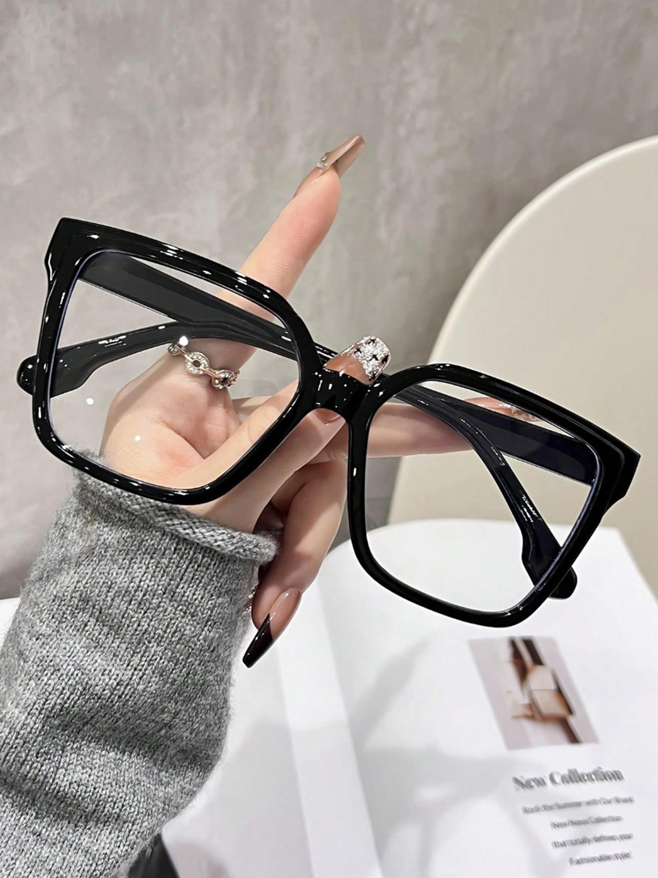 Ladies\' Oversized Square Frame Glasses For Y2k Style & Festival Deco Women main image 3