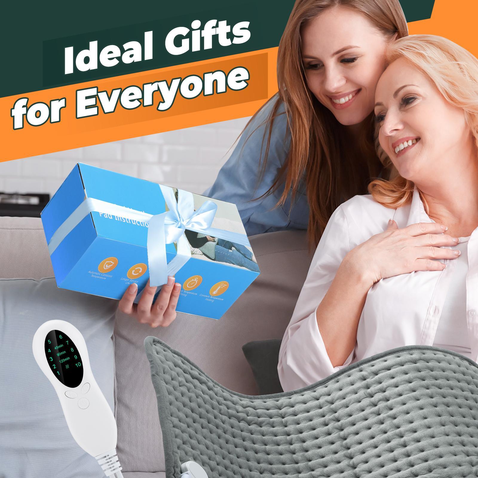 Electric Heated Pad, 10 Heat Settings & Timer,  Multifunctional Heating Cushion For Back Neck Shoulder Body Warmer, Winter Comfort Chrismas Gift