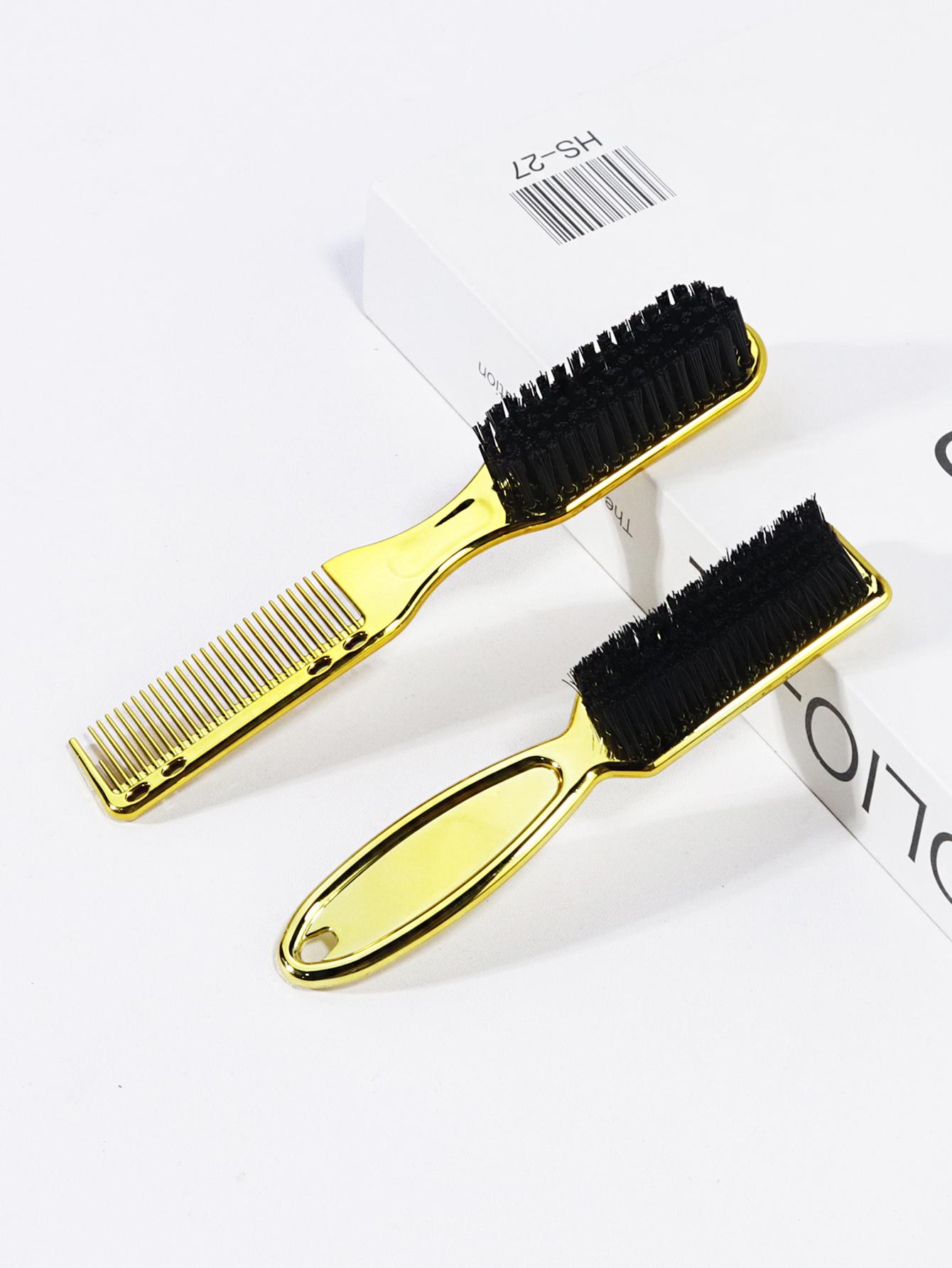 Hair Salon Styling Brush Set, Barber Neck Brush, Nylon Cleaning Brush, Anti-Static Flat Head Clipper Comb, Professional Haircut Tools