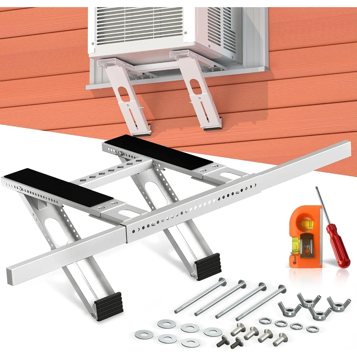 Window AC Bracket, Air Conditioner Support up to 350 lbs