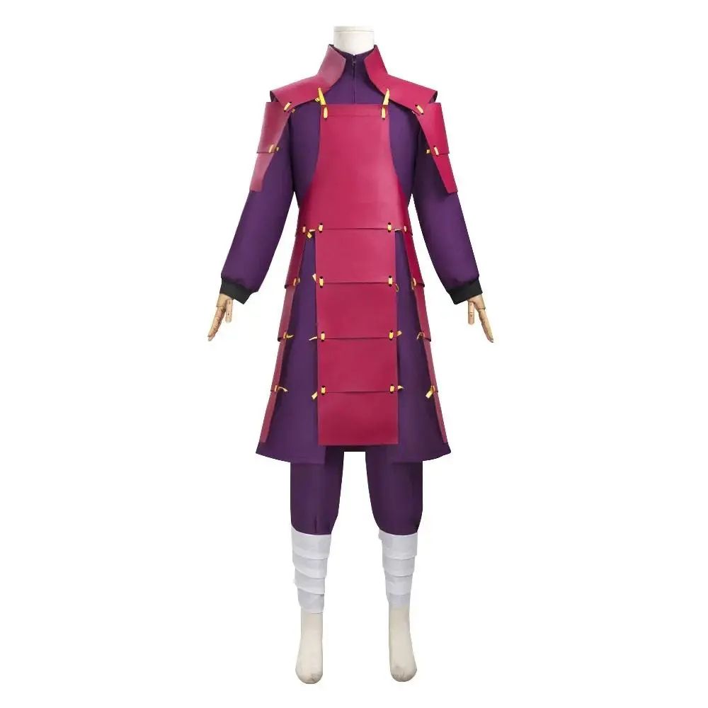 Madara Armor Cosplay Madara Uchiha Costume Male Ninja Red Armor Cosplay Costume For Halloween Cosplay Carnival Hard PU Armor