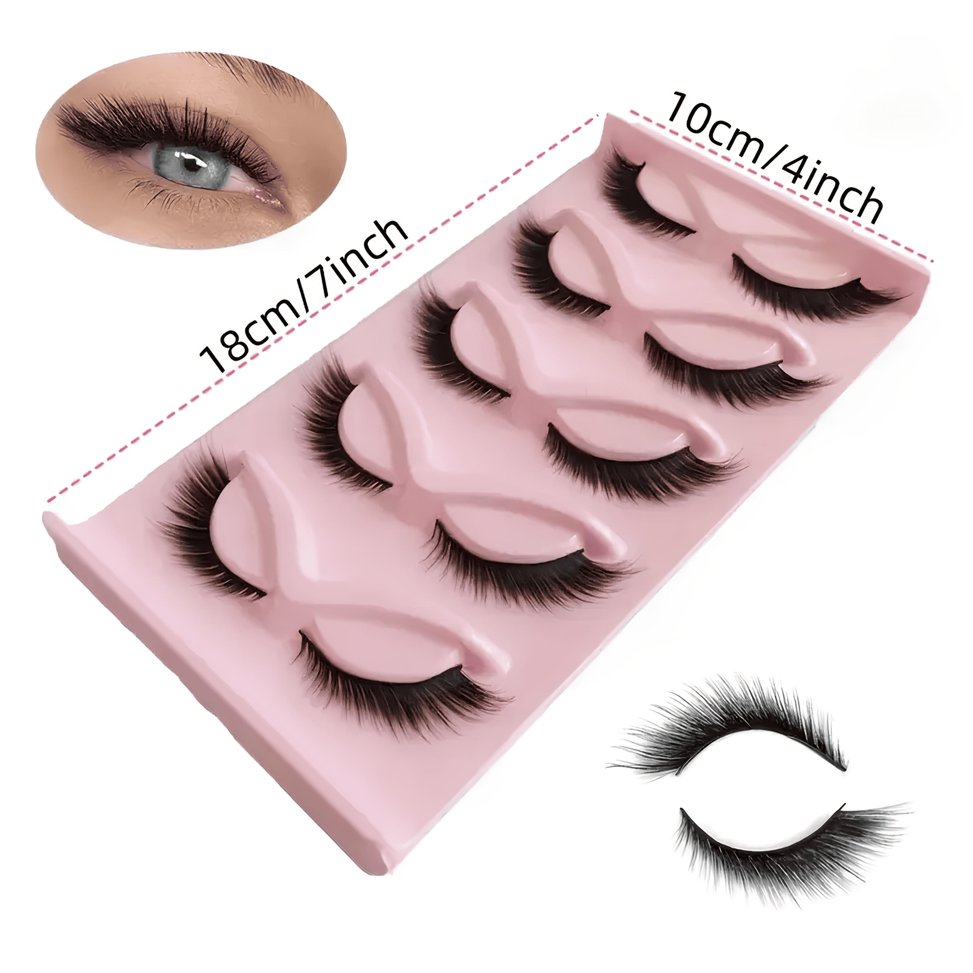 5/15 Pairs of Hypoallergenic False Eyelashes | Natural Style, Fluffy Cat Eye Lashes with Wings, Fairy Fox Effect