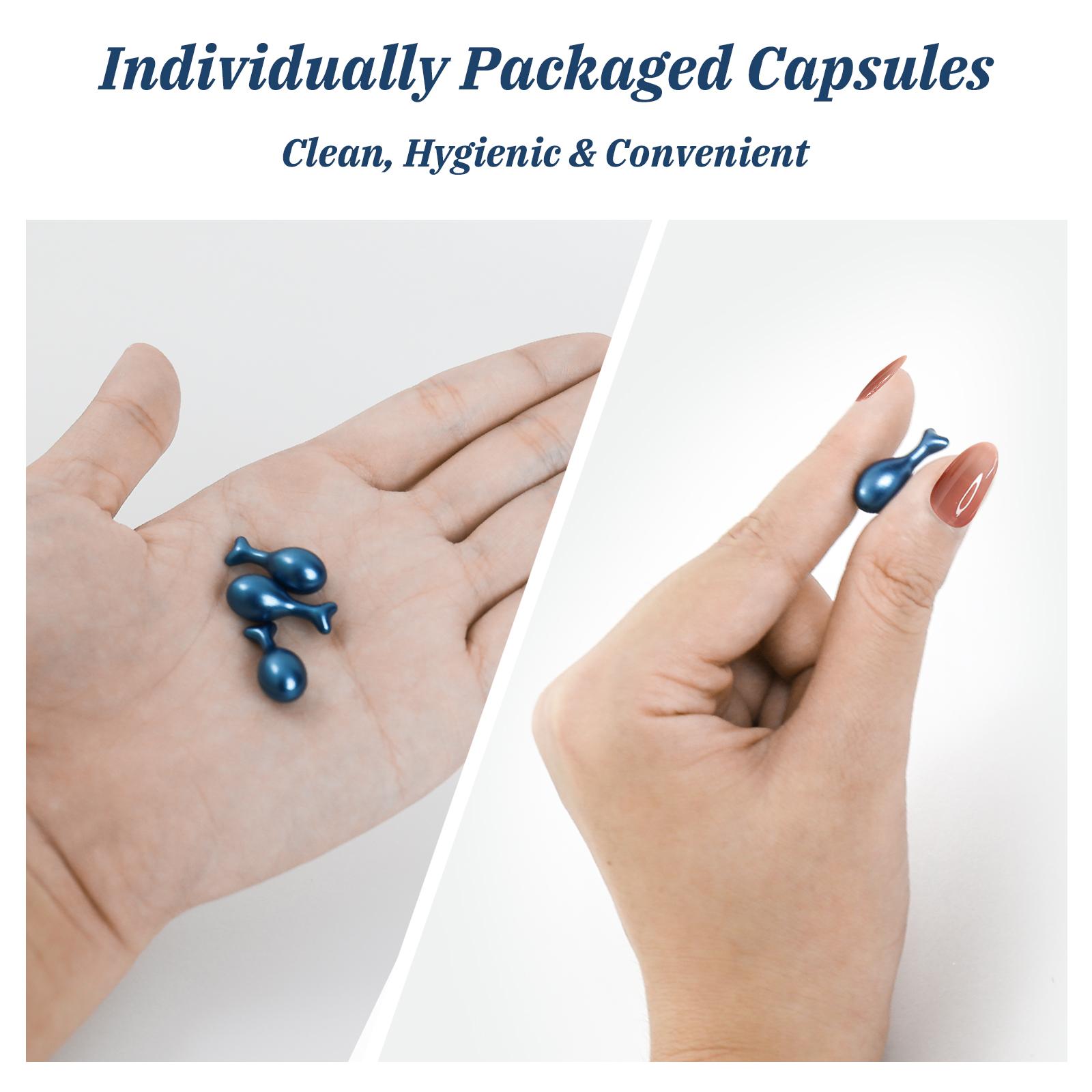 VGO Vitamin E and C Facial Oil Blend with 10 Essential Oils in Capsules, For Hydrated & Radiant Skin, 30 Count Serums Skincare Comfort vitamin c serum salicylicacidserum Lymphatic Contour Brush Turmeric Cleansing Set stamp roller compact