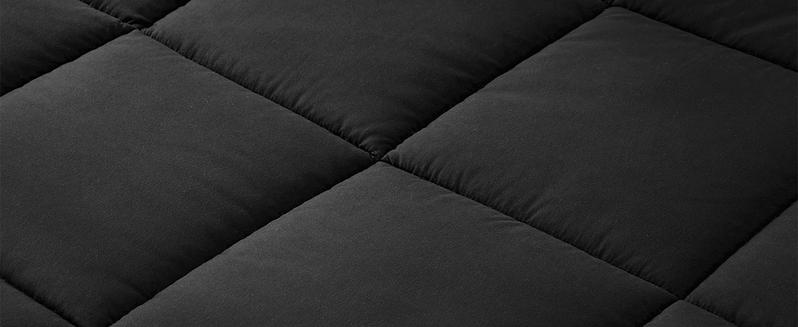 DOWNCOOL 3 PCS Comforter Set(only 2pcs for Twin size) -All Season Soft Bed Set-Down Alternative Comforter with pillowcase, Summer Turn Up,  High Quality Quilting Design Box Stitching Technology