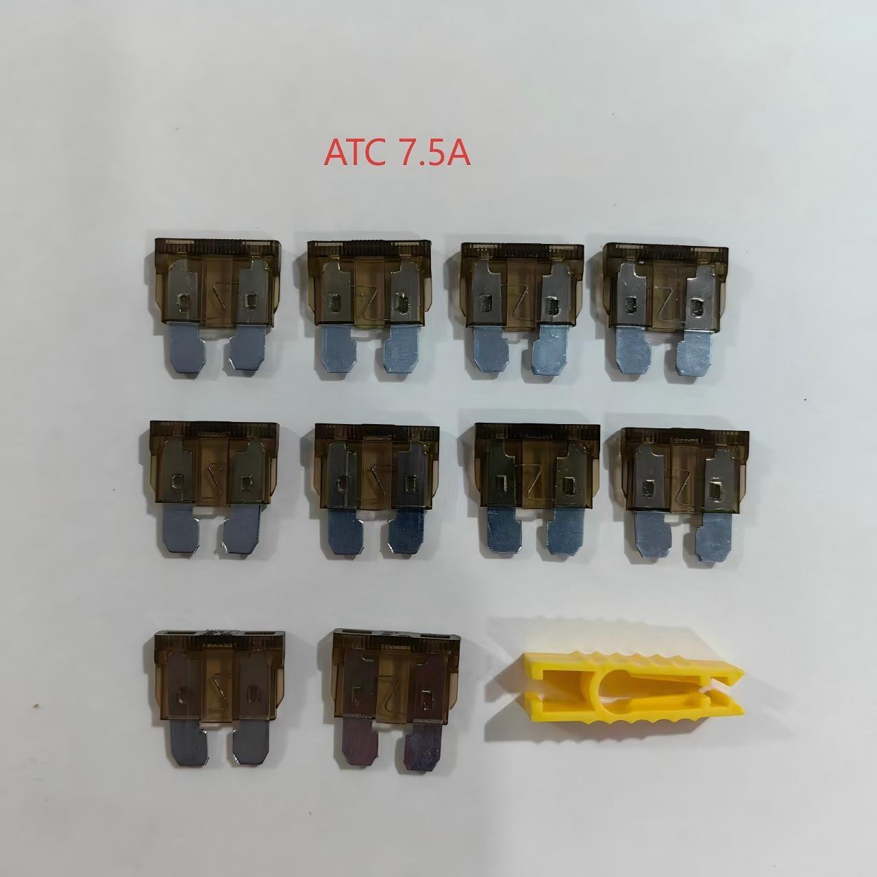 (10 Pack) Atc/ato Standard Blade Fuses, Nickel Plated, 12 Amp Specifications Available, Suitable for Cars, Trucks, Boats, Motorcycles, Suvs