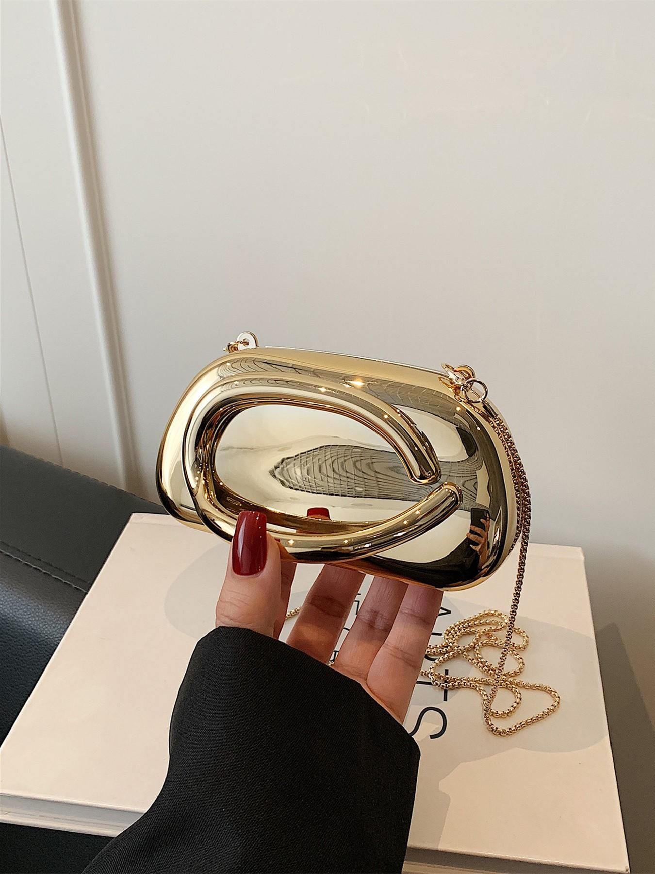 2025 New Acrylic Mirror Red Bag | Retro Luxury Shell Shaped Evening Party Crossbody Bag for Women Vintage Chic Purse