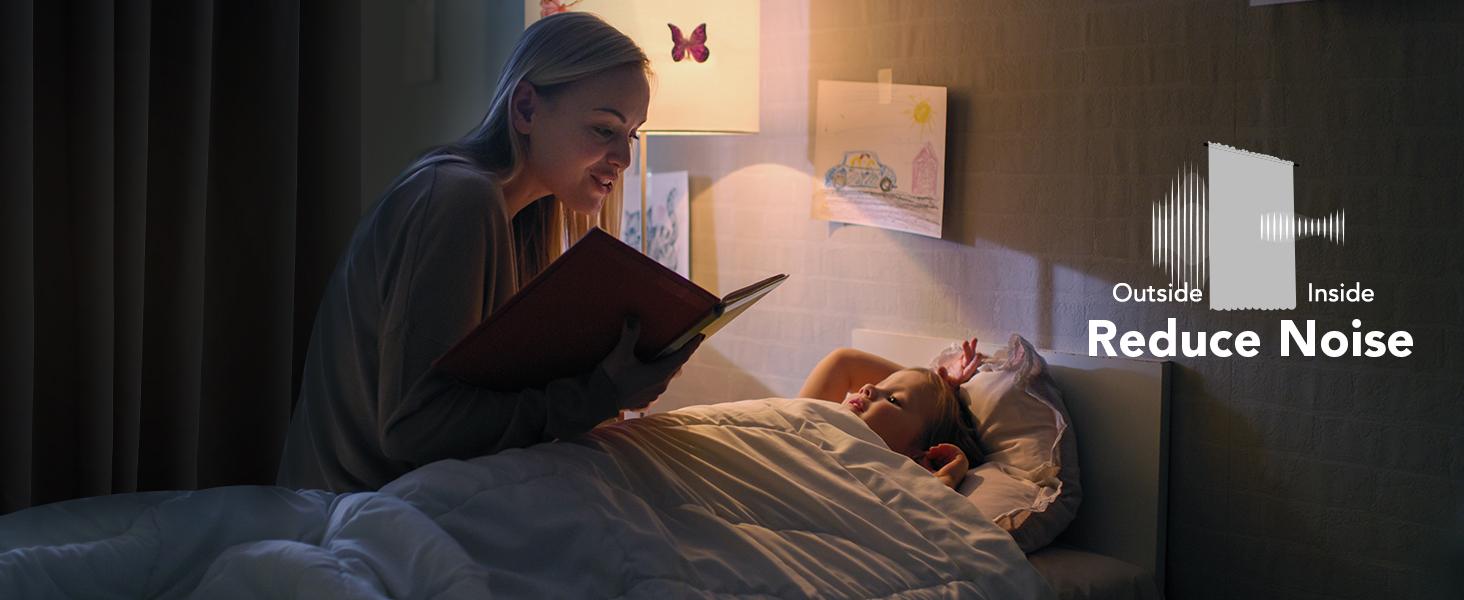 Deconovo Blackout Curtains (2 Panels, block 85%-95% of light, Single Layer with Back Tab and Rod Pocket) - Thermal Insulated, Soundproof Drapes for Living Room, Bedroom & Home Office