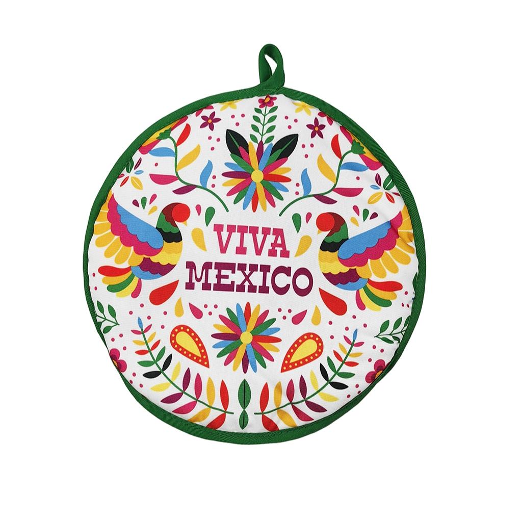 Mexican Thickened Corn Tortilla Insulation Bag, Pure Cotton Round Heat Resistant, Ideal for Mexican Cuisine, Durable & Reusable