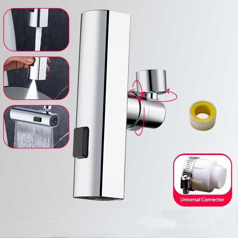 1PC Multifunctional Faucet Adapter, Faucet Sprayer Attachment, Bathroom Sink Faucet, Kitchen Sink Faucet Replacement Part, Home Essential Accessory