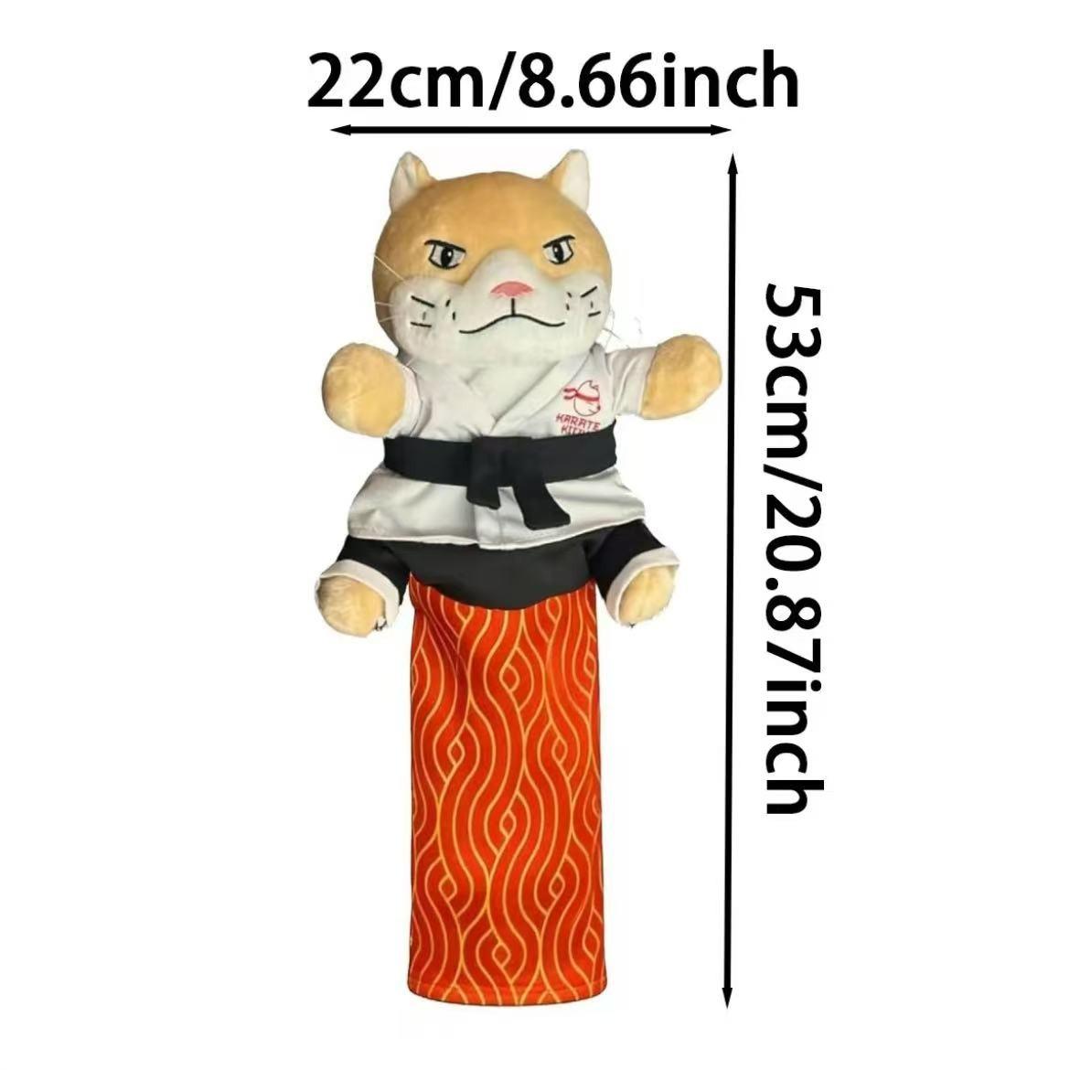 Cute Practical Cat Karate Kitty Puppet, Interactive Boxing Wrist Wrestling Toy, Fun Pet Plaything, Ideal Gift for Cats