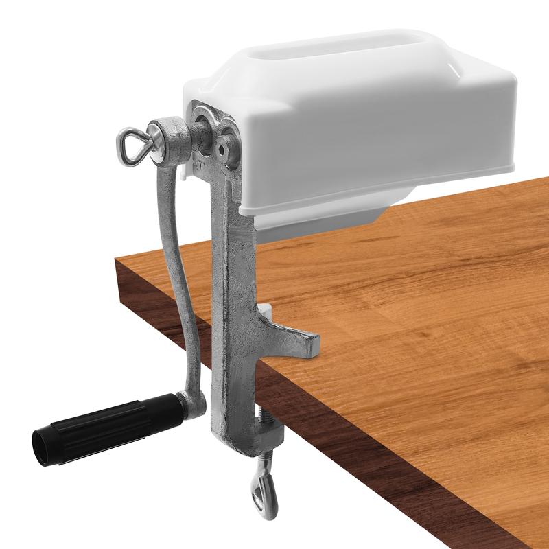 Commercial Manual Meat Tenderizer Machine, Meat Tenderizer Tool, Quick and Easy Pork Beef Chicken Steak Flatten Tool, Stainless Steel Construction Clamp-on Rolling Meat Tenderizer Kitchen Tool Kitchenware Utensils