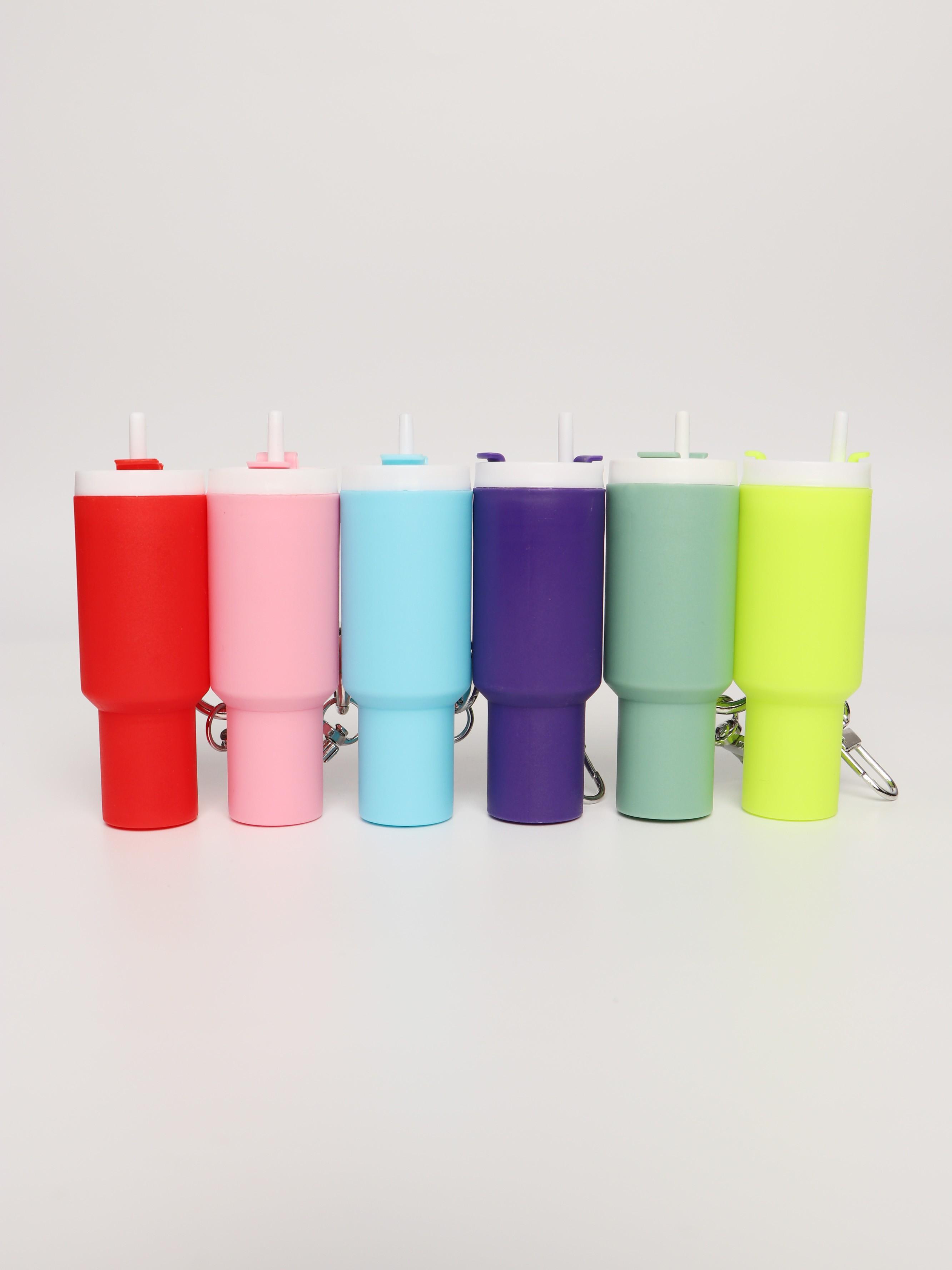 6pc Stanley Keychain Set, Ice Cup Keychains with Coin Slot, Lipstick Holder, Secret Note Pocket, Perfect Gift for Friends, Holidays, Birthdays