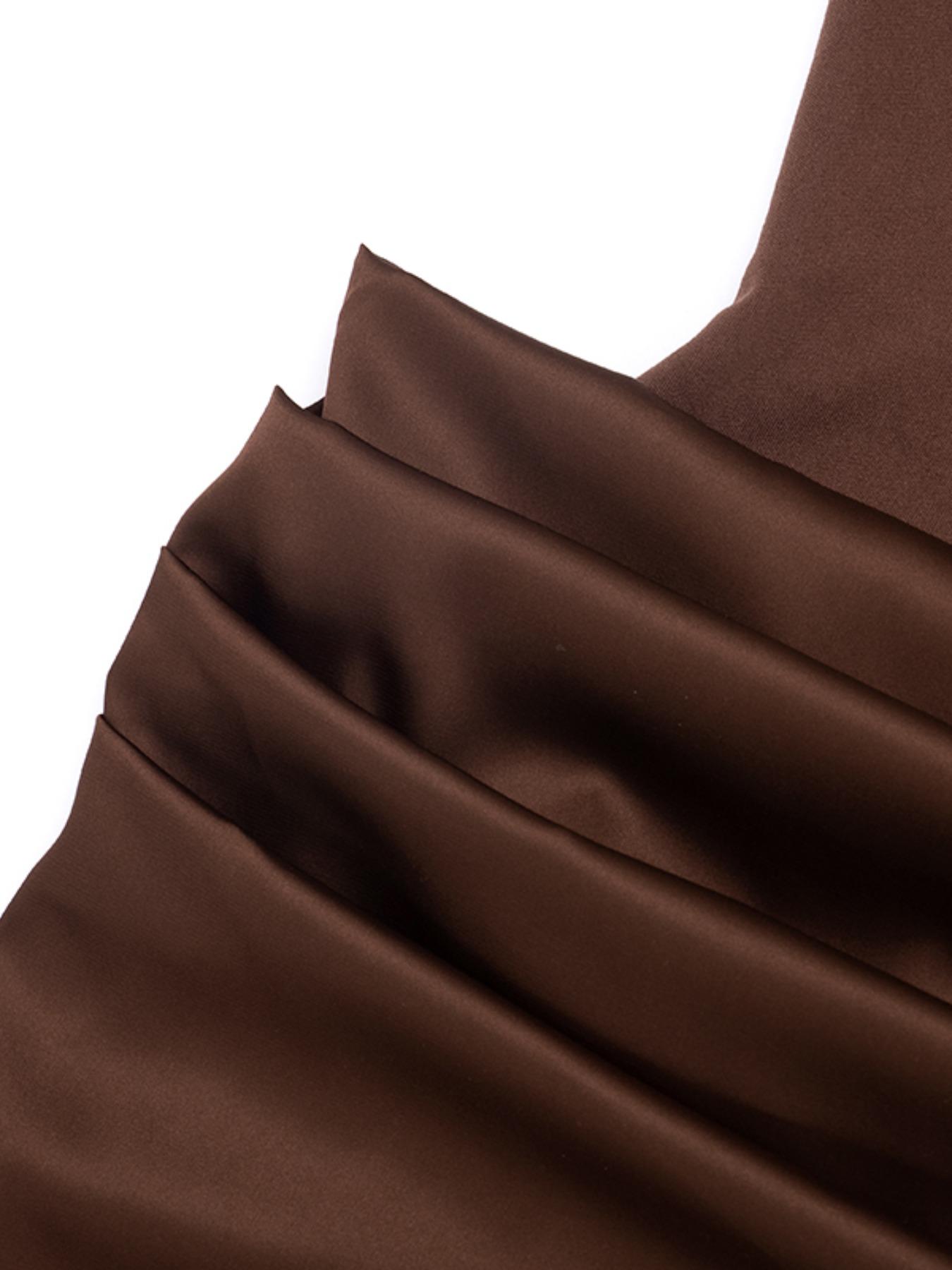 Women's Fashion Solid Color Square Neck Sleeveless Dress, Comfortable Elegant Simple Style, Perfect for Outdoors, Dates, Festivals, Parties, Formal Wear