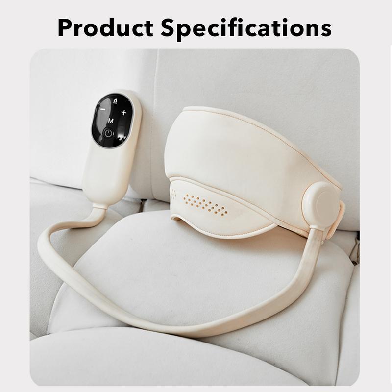 OYAJIA Migraine Relief Cap USB Head Massager with Heat Compression Stress Sleep Aid Adjustable for Men Women Relaxing Integrated Head Eye Surround