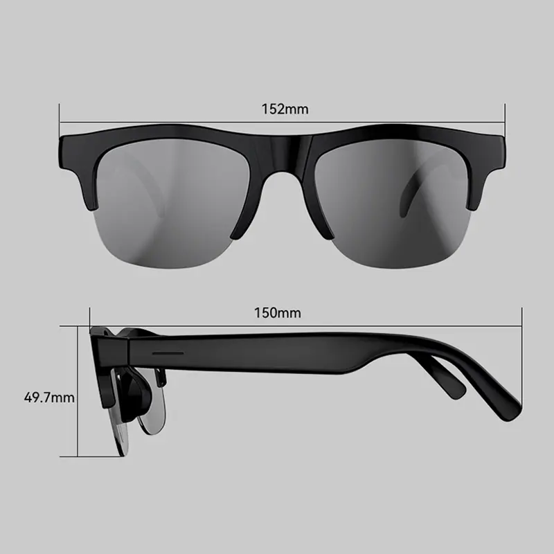 Smart Glasses 4K Remote Control Touch Photo Camera Recording Translator Voice Assistant Wireless Bluetooth Eyewear