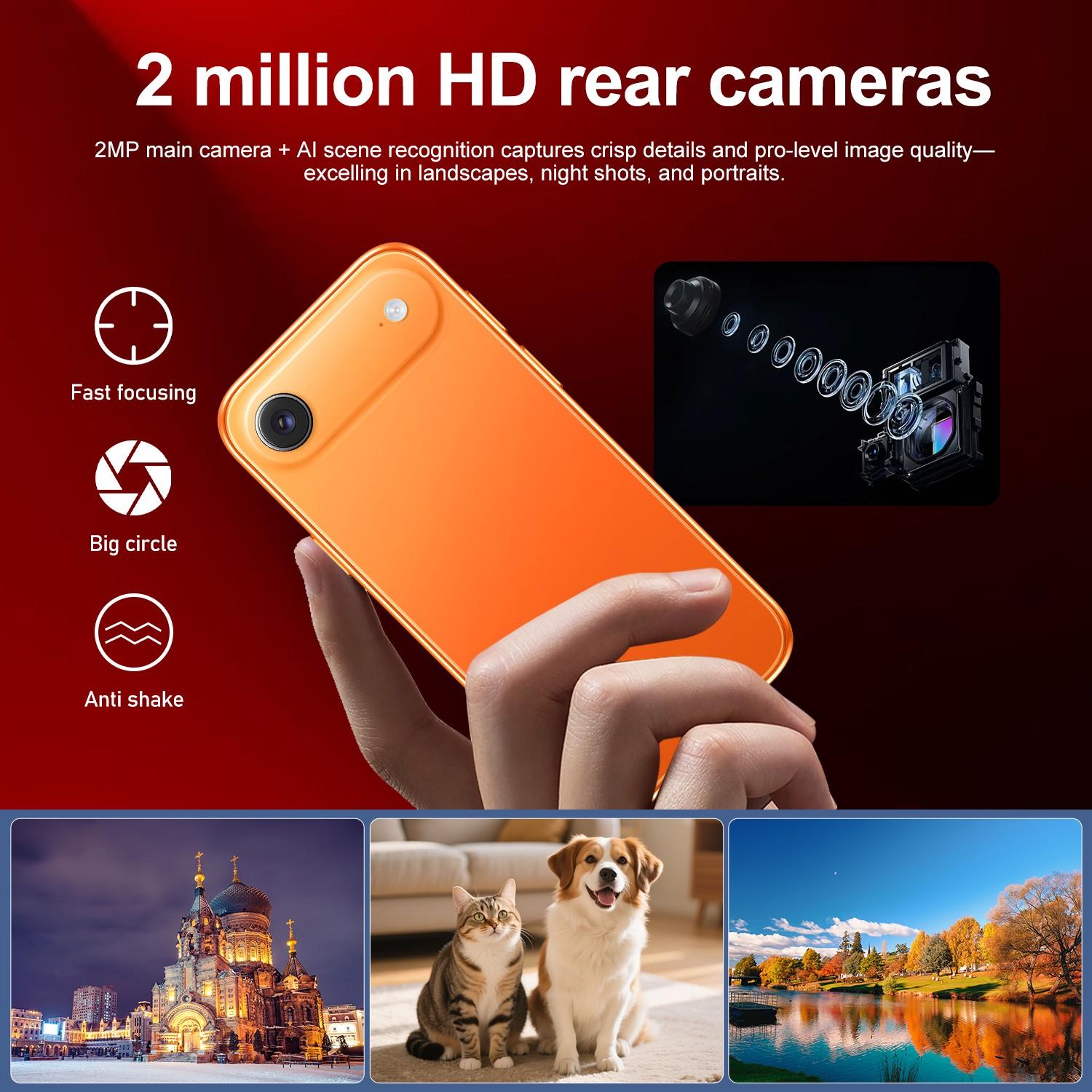 U17 Pro Mini Phone 2gb RAM 16GB Storage, Android 10.0 Quad Core Cpu, 1750mah Battery, 3.75 Inch Display, Dual Camera, Dual Sim