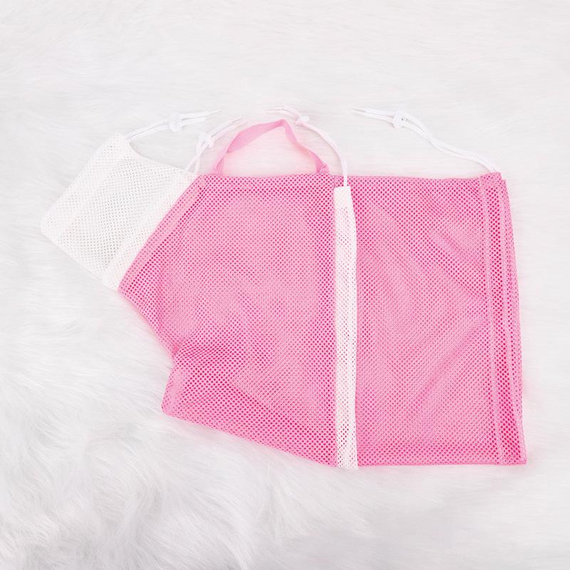 Cat Bath Net Bag, Portable Mesh Shower Bag with Adjustable Drawstring Design, Cat Travel Bath Bag, Comfortable & Secure Pet Grooming Solution