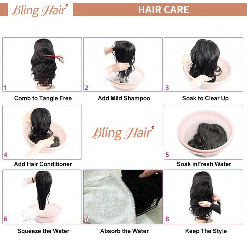 [New In] Bling Hair 13x6 13x4 Chocolate Brown HD Lace Front Wig Human Hair Wigs for Black Women 180% Denisty Deep Wave Lace Frontal Wigs Curly 4# Pre Plucked with Baby Hair Colored Wig TikTokShopHolidayHaul