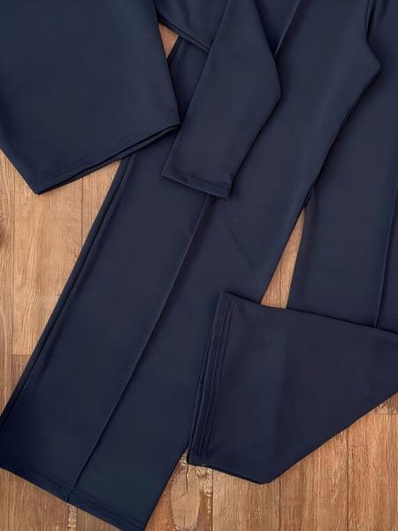 Women's Fashion Two-Piece Set, Long Sleeve Top & Pants Suit, Casual for Spring & Fall, Comfortable Clothing for Daily Wear