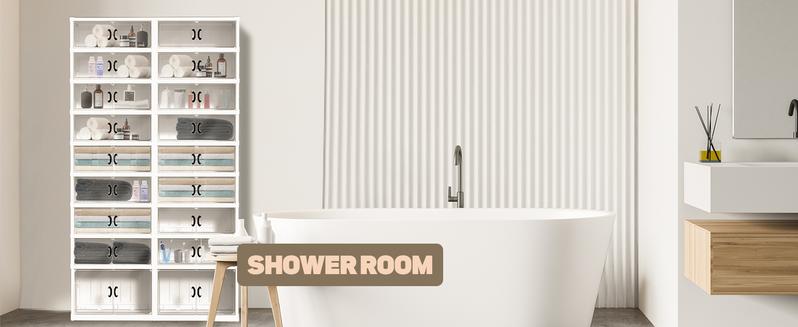 9 Tiers 36 Pairs Foldable Shoe Rack, Large Shoe Storage with Magnetic Clear Door, Easy Assembly and Freely Movable Shoes Organizer, Large Capacity Shoe Shelf for Living Room, Cloakroom, Entryway,Cosmetic Organizer