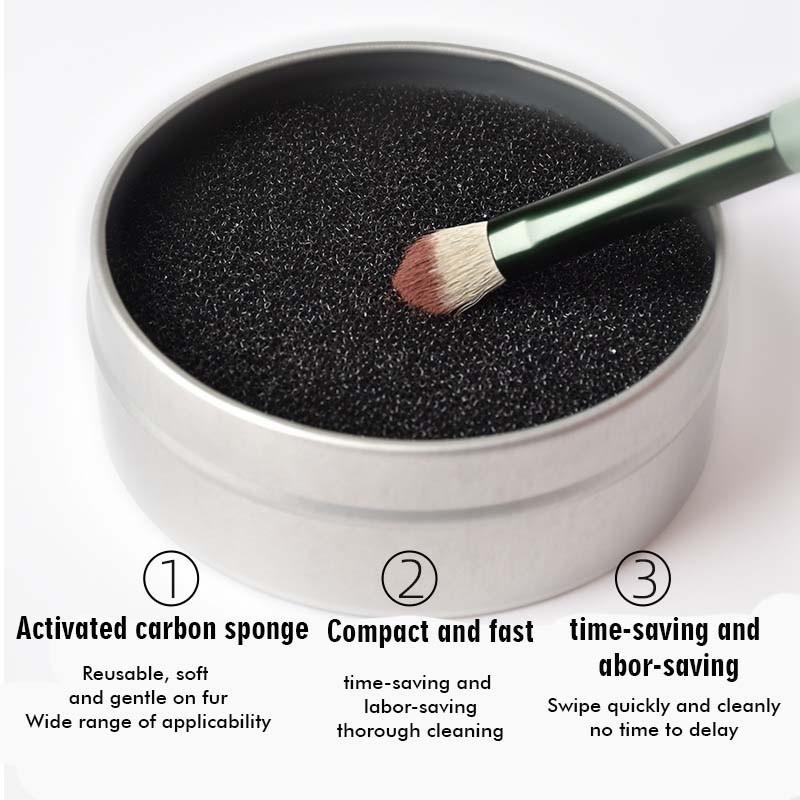 5pc Pro Makeup Brush Cleaning Sponge Set, Gentle & Efficient Color Remover, Ideal for Dry Cleansing & Sanitization, Fits All Brushes