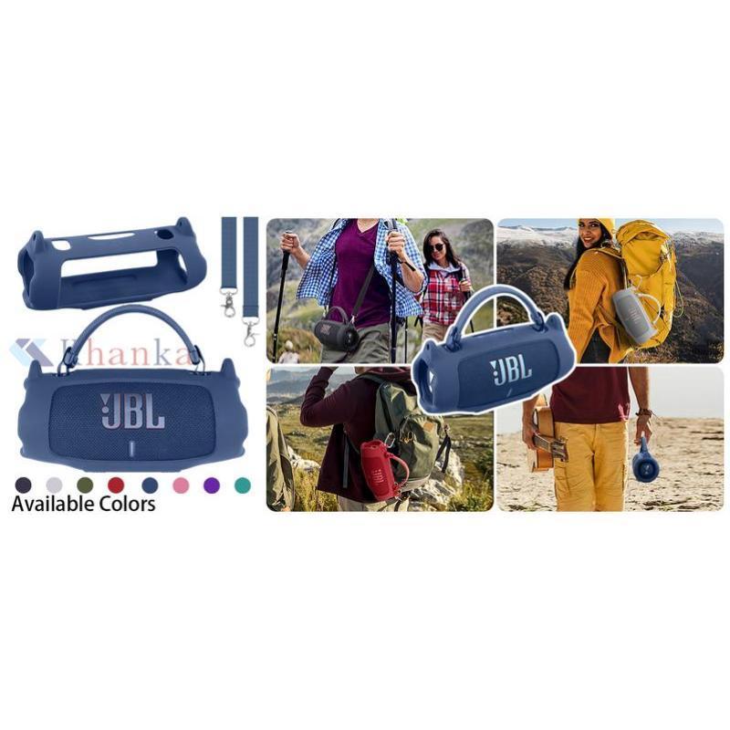 remium Silicone Case for JBL Charge 6, Full Protection Sleeve with Carrying Handle, Detachable Shoulder Strap and D-Ring, Lightweight & Durable for Daily Use and Outdoor Activities. bluetoothspeaker portablespeaker