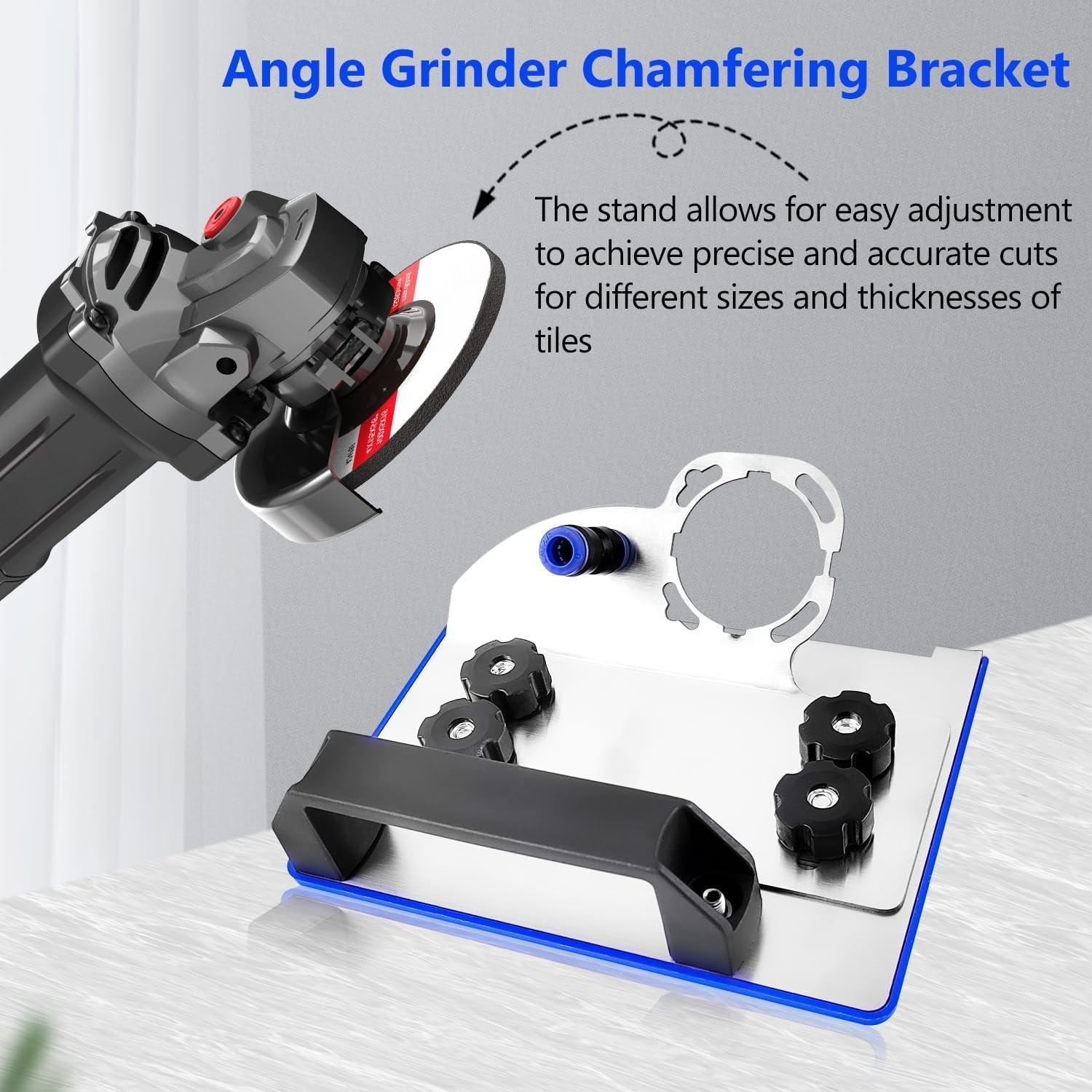 Angle Grinder Attachments Stand for the Pro, 45 Degree Tile Chamfering Tool, Ceramic Tile Cutter Tool, Precision Tile Cutting