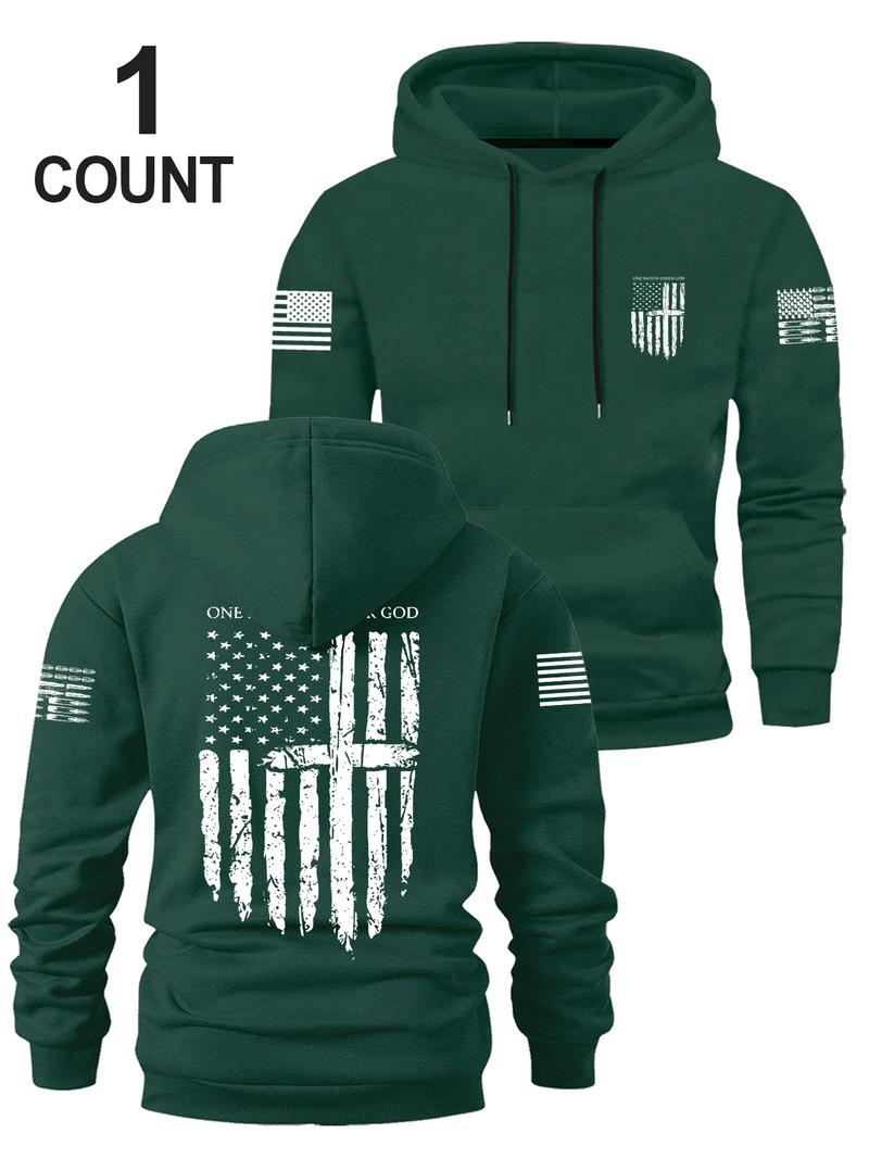 Men's Fall Winter Hoodie, Casual Fashion Graphic Design, Soft Loose Fit Long Sleeve Pullover, Perfect Gift Idea