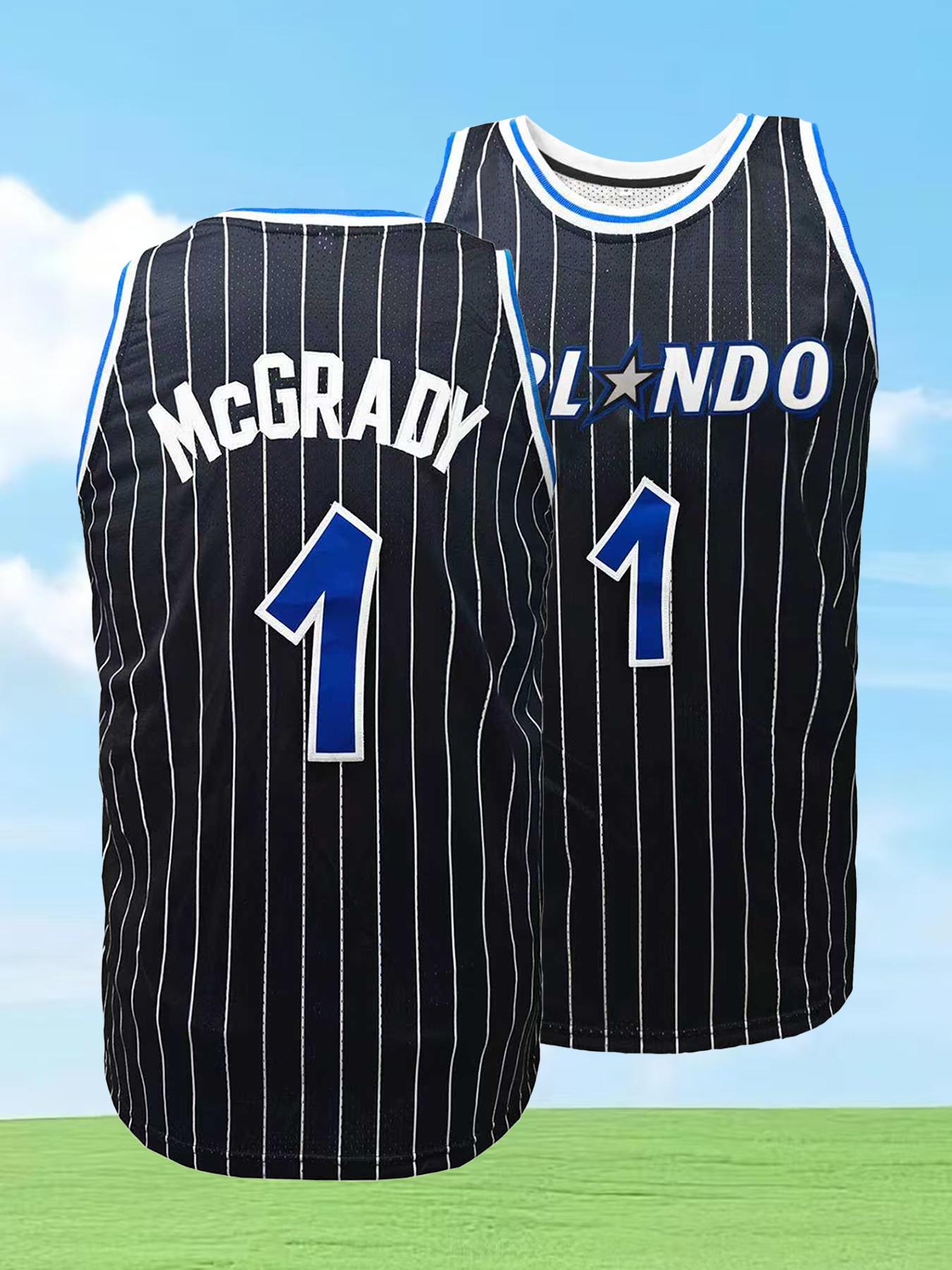 Men's #32 Striped Basketball Jersey, Loose Fit Breathable Sleeveless Vest, Embroidered Unisex Stylish Jersey for Training, Competition & Casual Wear, Jersey Top, Sportswear Top