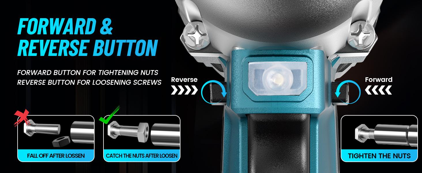 Seesii Cordless Brushless Impact Wrench 1/2 inch, (450N.m) 332Ft-lbs Max Torque Electric Impact Wrench One 4.0Ah Battery, Charger & 4 Sockets, Power Impact Driver for Car Home, Black Friday Deals