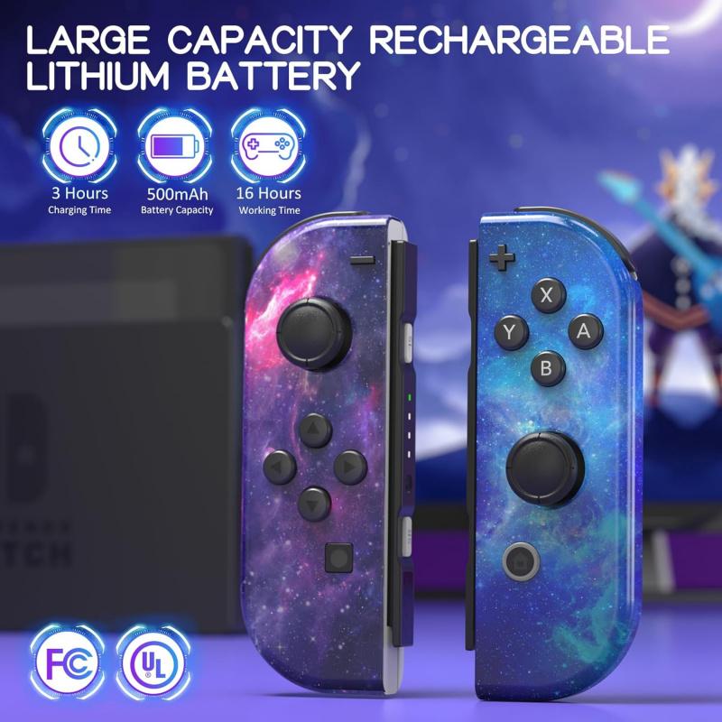 Wireless Controller for Nintendo Switch/lite/oled, DualVibration Function Replacement Parts, Wake-Up SwitchButton Design