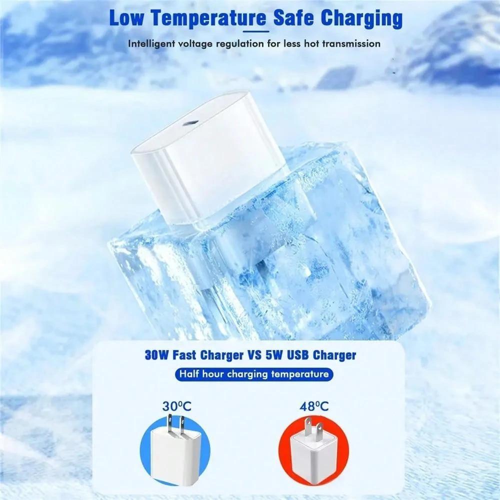 45w Fast Charging Type C Adapter, USB-C Wall Charger, Compact Design, Portable, Safe & Reliable, Compatible with Samsung Galaxy S Series & iPhone Models