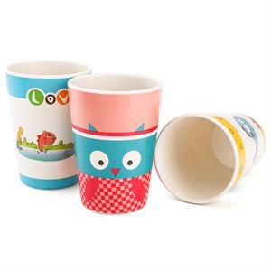8 Pack Kids Cups, 8 Oz BPA Free Drinking Cups for Children, Reusable Cute Cups Cartoon Tableware for Home, School, Parties or Outdoor Use, Dishwasher Safe