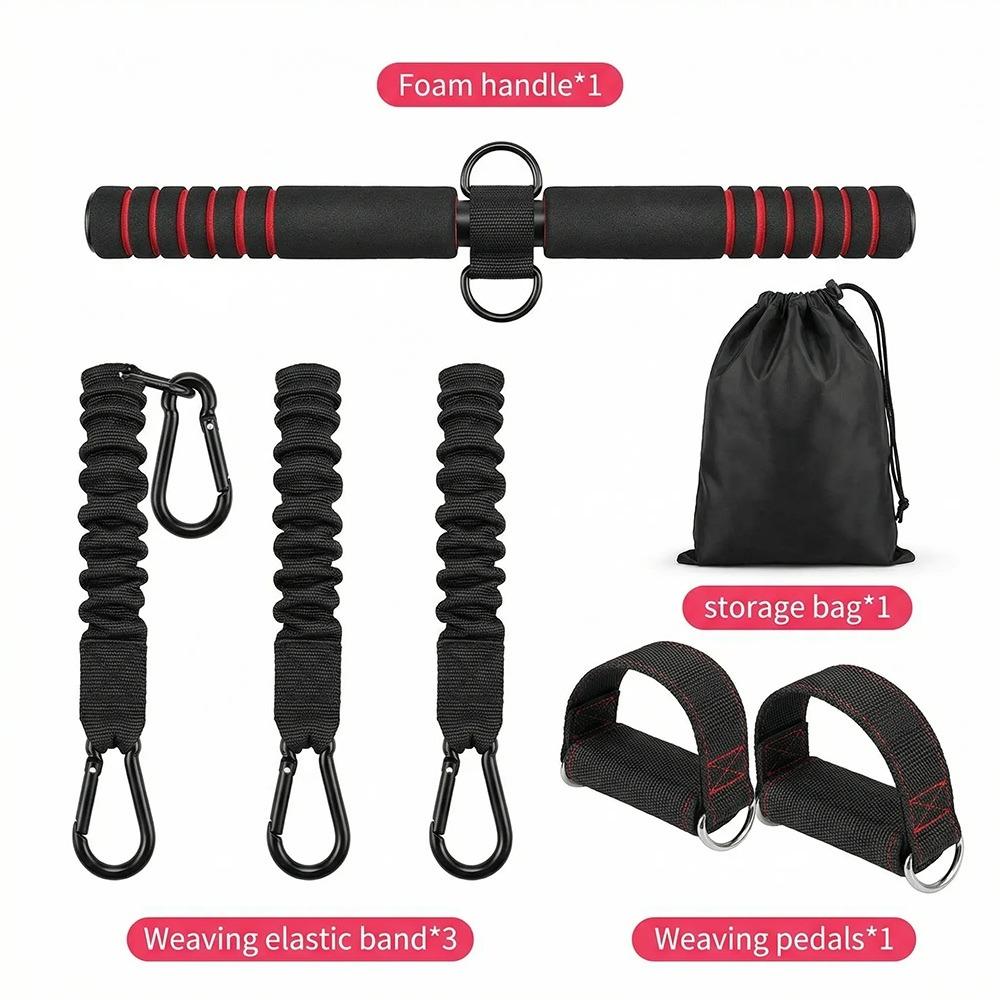 Multi-Functional Pedal Resistance Training Set with Pedal Straps & Foam Handle - Full Body Toning - Perfect for Living Room, Bedroom & Bed Workouts, Must-Have for Home Fitness, Fitness Training Band, Exercise Equipment