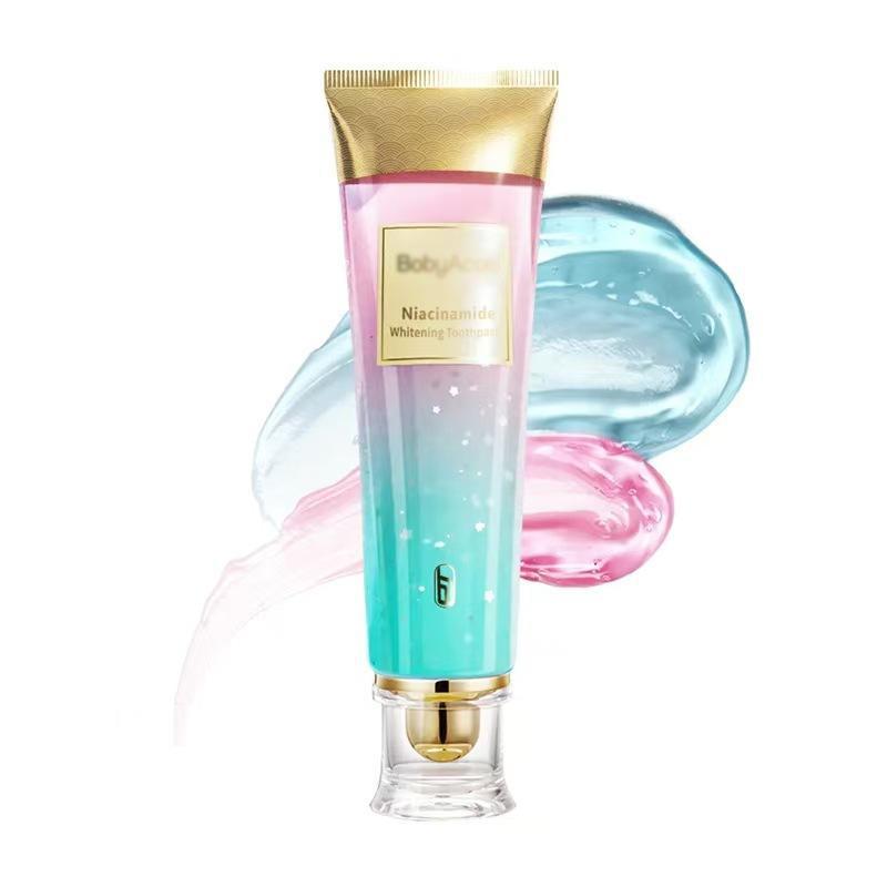 Organic Niacinamide Mint Whitening Fresh Breath Toothpaste, Natural Ingredients for Personal Care and Oral Hygiene, Oral Cleansing Toothpaste, Nicotinamide Toothpaste