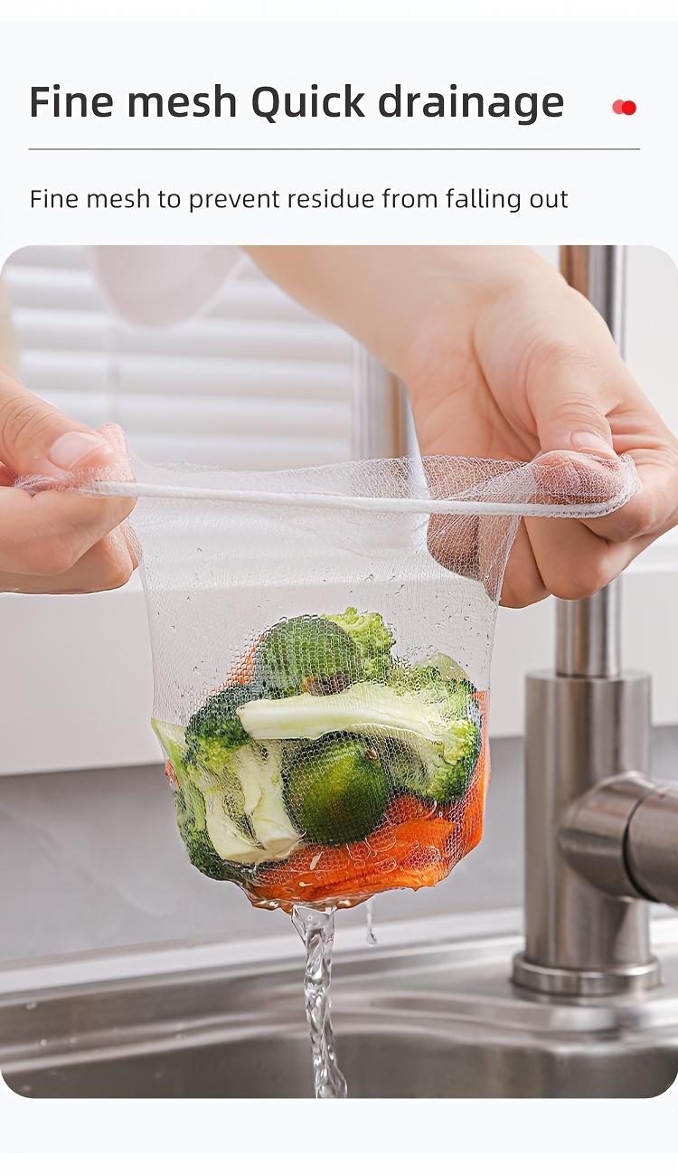 51/101 plastic kitchen sink drain baskets, hanging dishwashing nets, storage for leftover rice, grains and garbage, filter screens, easy to clean and reusable drain racks.