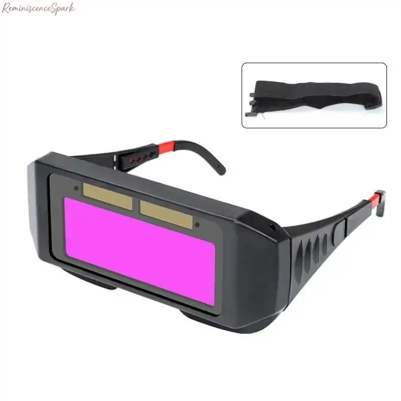 Auto‑Darkening Welding Safety Goggles, Impact‑Resistant Arc‑Light Blocking Welder Protective Glasses, Solar‑Operated Light‑Sensitive Lens for TIG MIG Arc Welding, Brazing, Grinding and Cutting Workshop Work