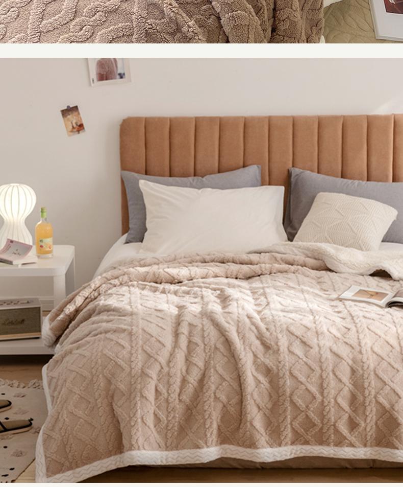 Snooztex Comfy Weighted Blanket – Double-Layer Thick Nordic Bedding Throw, New Arrival Ultra-Soft Microfiber Blanket for Modern Bedroom & Sofa, All-Season Cozy Comfort, Multiple Sizes Twin Queen King