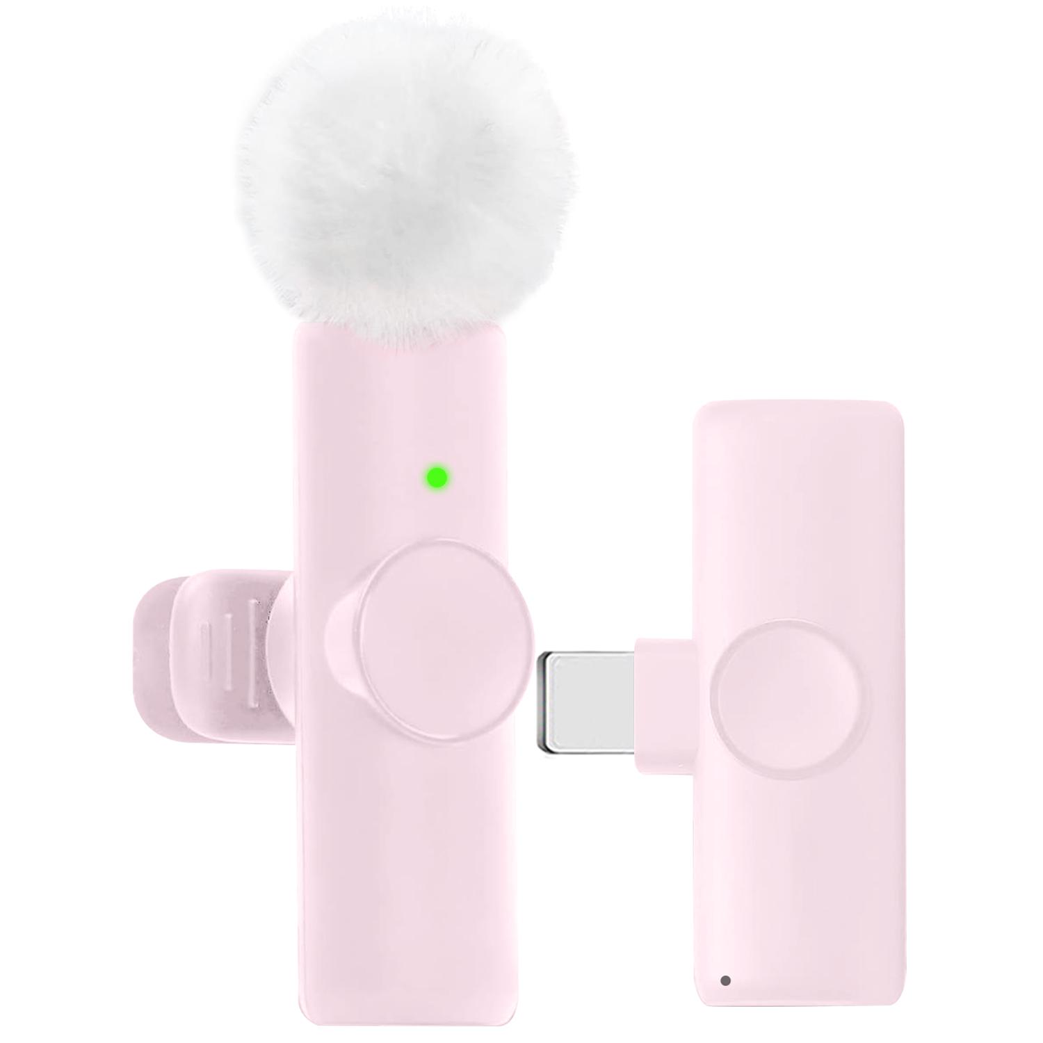 Wireless lavalier microphone for iPhone, iPad, and Android, ideal for smartphones and audio recording