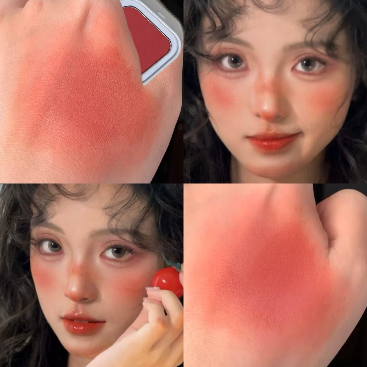 Lightweight Smooth Soft Blush, Matte, 4 Colors Available, Natural Look, Long-Lasting, Waterproof Sweatproof, Ideal Gift, Suitable for All Skin Types