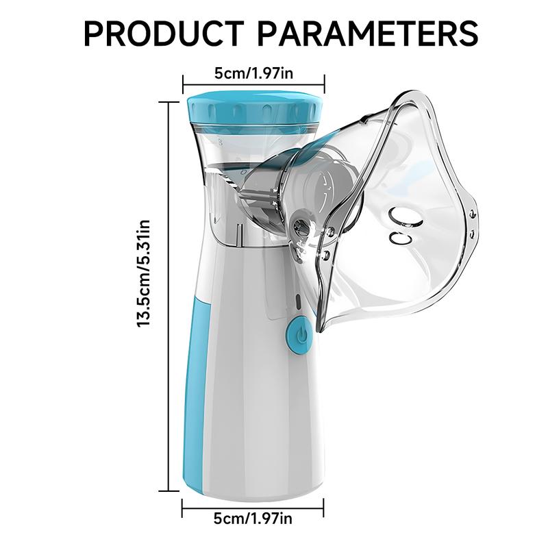 Portable Nebulizer, Compact Mesh Nebulizer, Auto-Cleaning Handheld Nebulizer for Adults and Children with Respiratory Problems, for Home, Office, Outdoor