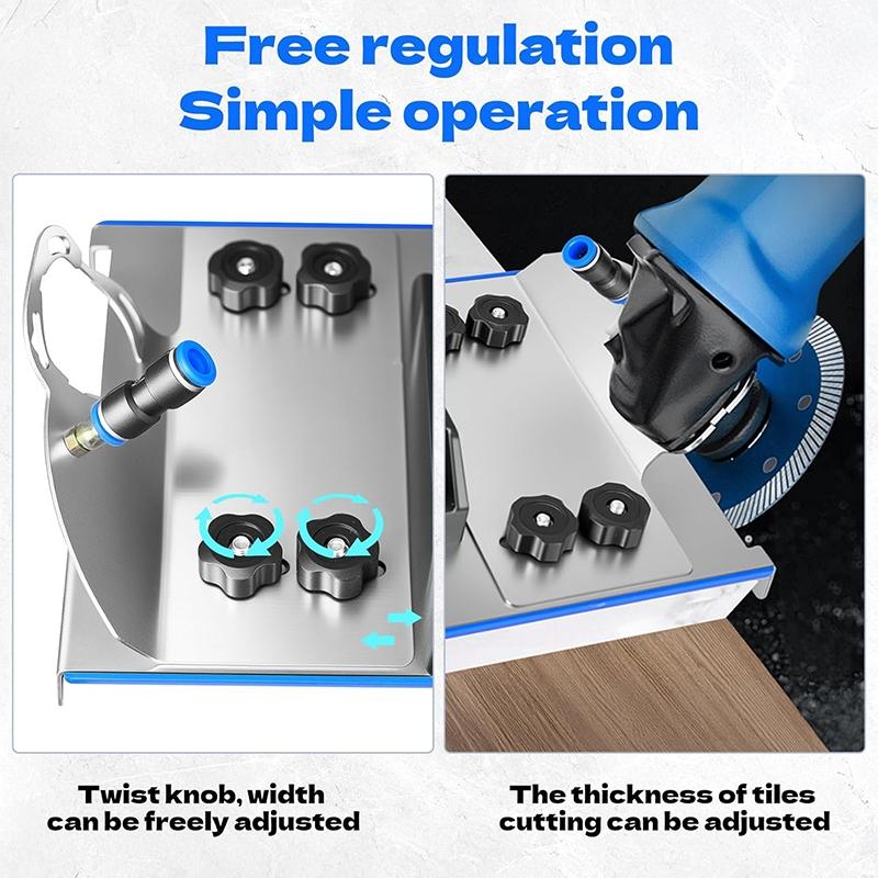 45 Degree Tile Chamfer Tool, Angle Grinder Stand for Tiles, Universal Type 100, Fixed Corner Grinding Machine Holder