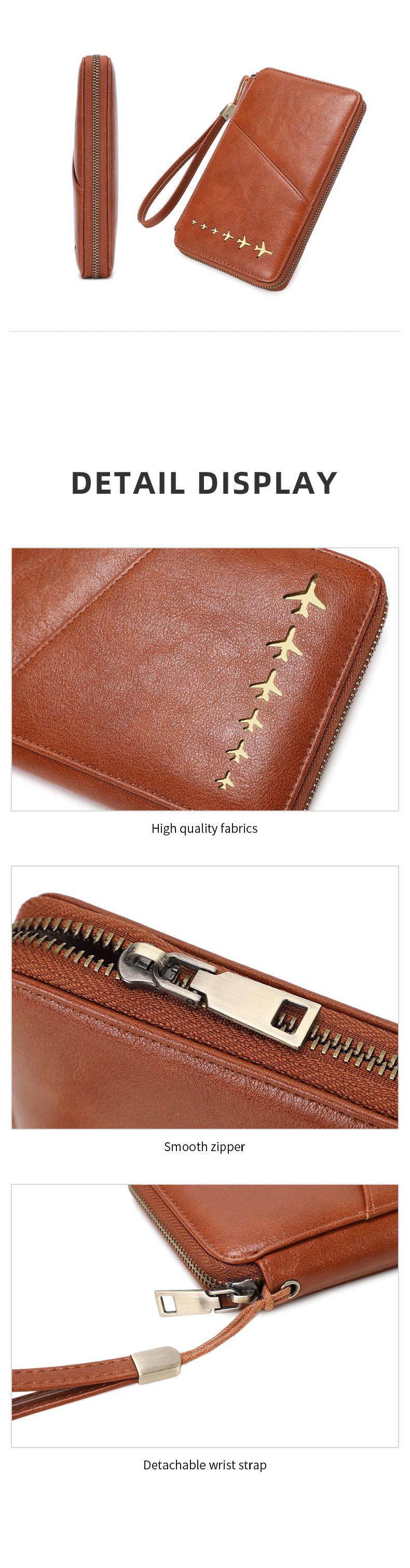 Multi functional zipper travel card holder, passport cover that can hold 5 passports, RFID shielded card holder, travel accessories, travel essentials, ideal gifts, Christmas, Valentine's Day, unisex passport bag, family travel document, Passport Wallet