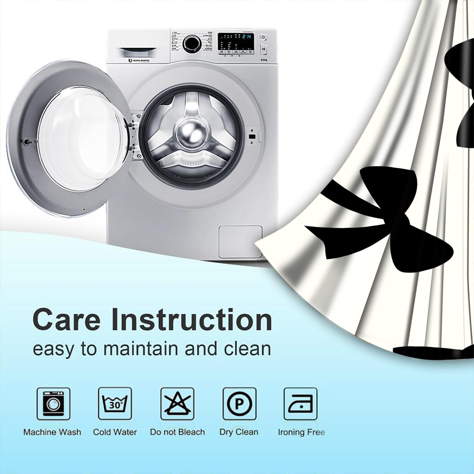 2Pcs 80% Blackout Bow Print Curtains, Minimalist Heart-Accented Window Drapes for Bedroom & Living Room, Sweet Gift for Girls