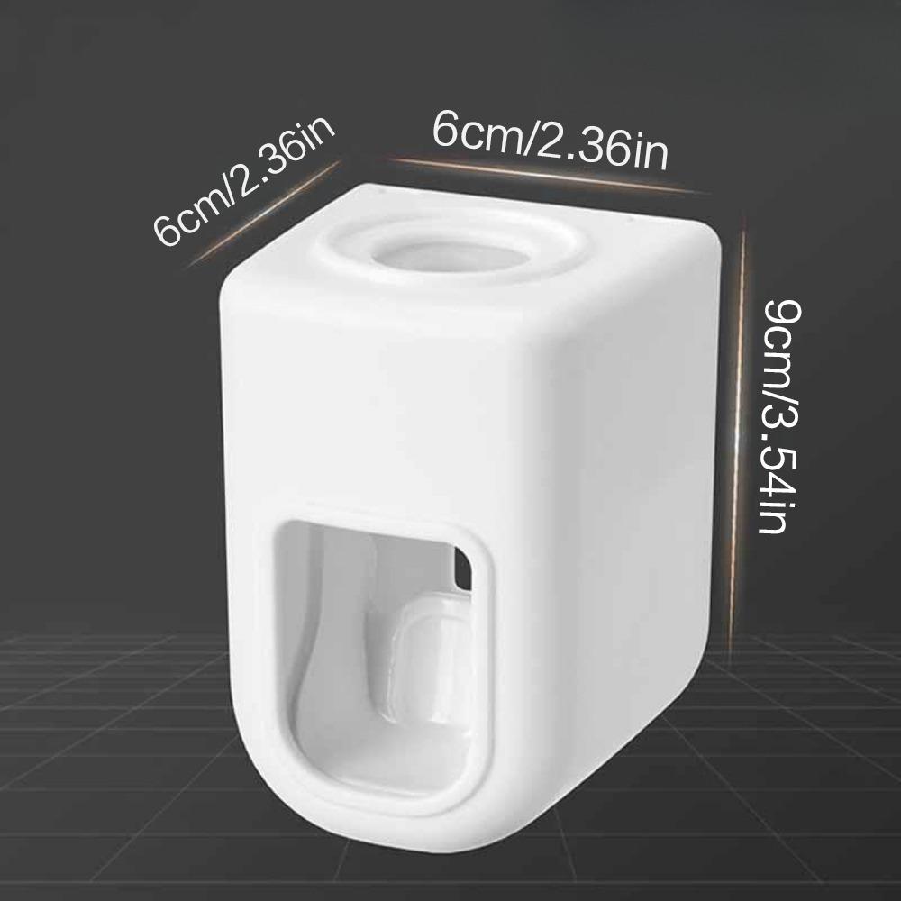 Wall Mounted Toothpaste Squeezer, 1 Count Toothpaste Dispenser, Toothbrush Holder, Bathroom Storage Rack, Bathroom Supplies