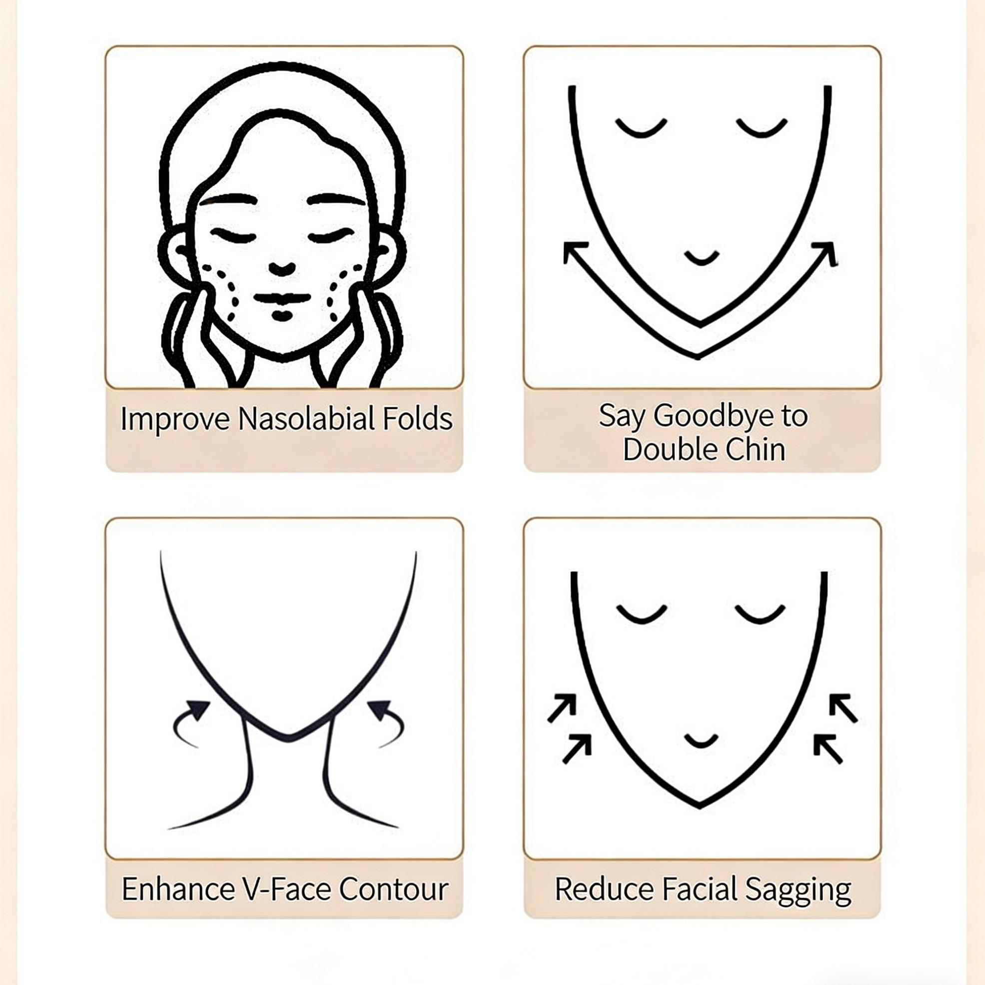 High-End Facial Lifting Bandage, Face Shaping Strap, Double Chin Improvement, Lift Mask, Skin Care Accessory