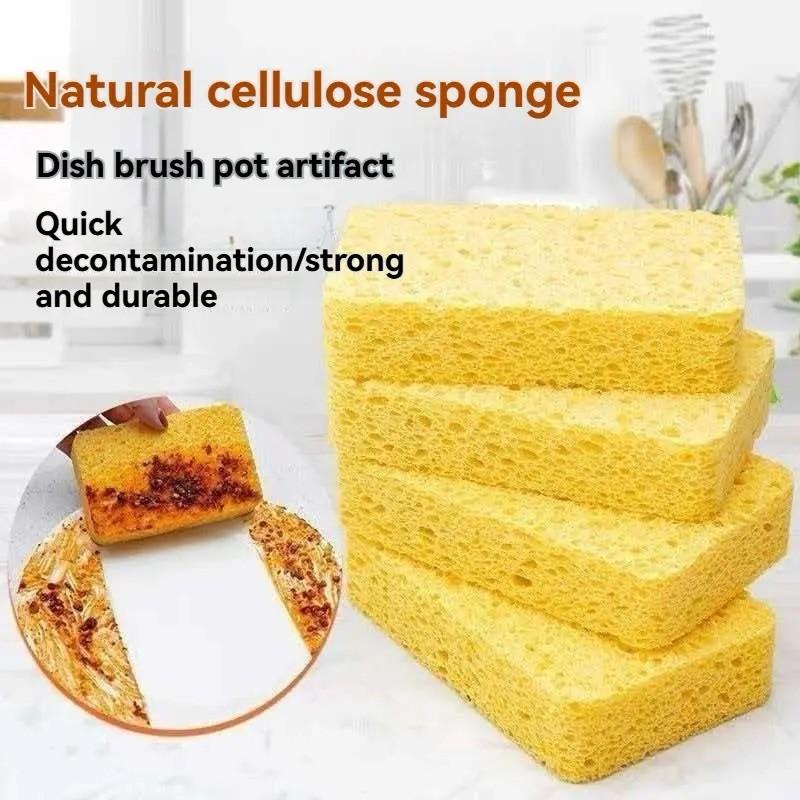 6pcs Dual-Sided Dishwashing Sponge Set, Kitchen Cleaning Tools, Household Scouring Pads, Durable & Efficient Scrubbers